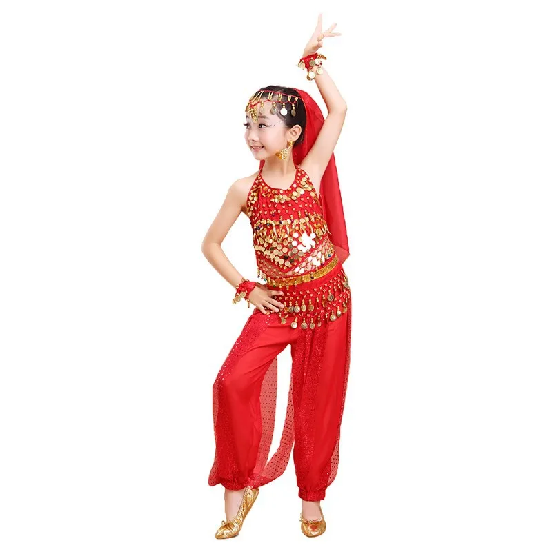 

Kids Belly Dance Costumes Set Oriental Dance Girls Belly Dancing India Belly Dance Clothes Bellydance Kids Child Indian 6 Colors