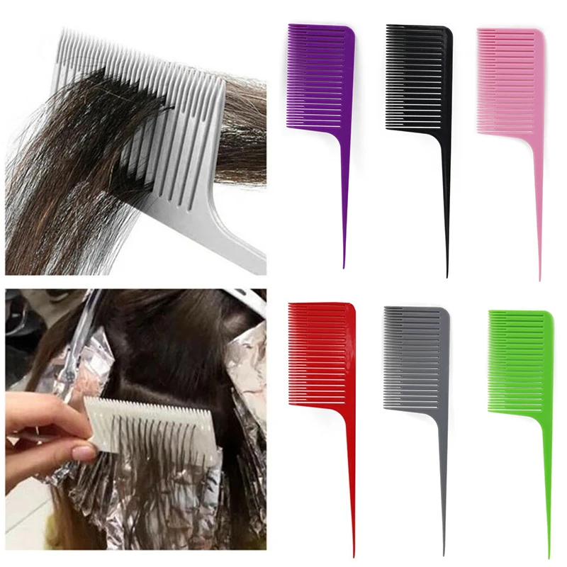 

1PC Profession Dyeing Comb Weave Comb Tail Pro-hair Dyeing Comb Weaving Cutting Combs Hair Brush For Hair Styling Beauty Tools