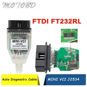 NEW Mini Vci J2534 V17.20.013 for-Toyota OBD2 Car Diagnostic Cable FTDI FT232RL TIS Techstream MINI-VCI for Cars To 2021