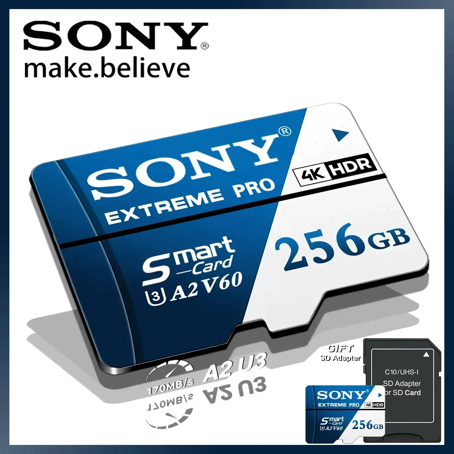 Фото Карта памяти Sony 1024GB 512GB 256GB 128GB TF micro SD Class V30 UHS-1 флеш-карта №4