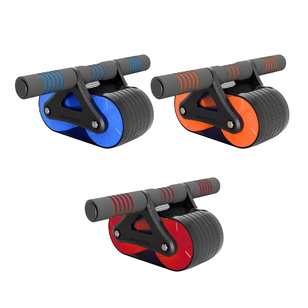 

Abdominal Wheel Automatic Rebounding Muscles Slimming ABS Roller Double-wheel Device Balanced Support Gym Equipment