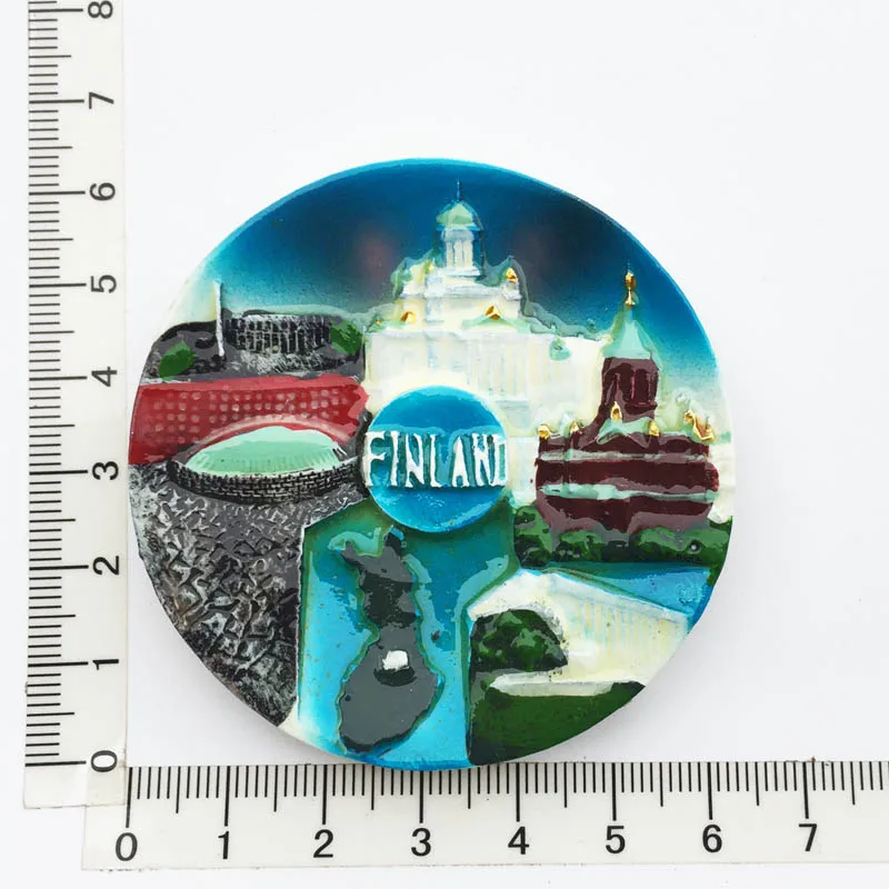 

3D магниты на холодильник из смолы Европа Финляндия