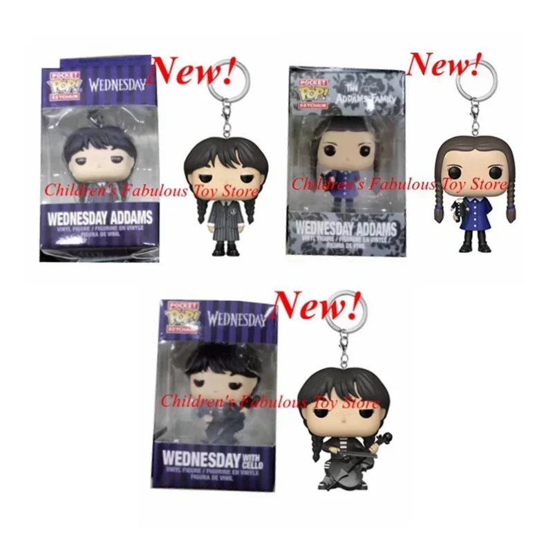3 стиля новейшие карманные брелки FUNKO Wednesday Addams Family Series среда с брелком для