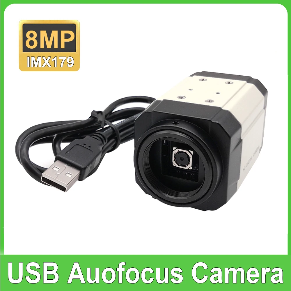 

HD 8MP IMX179 USB веб-камера с автофокусом OTG UVC Мини Промышленная металлическая коробка ПК камера для прямой трансляции обучения сбору изображений