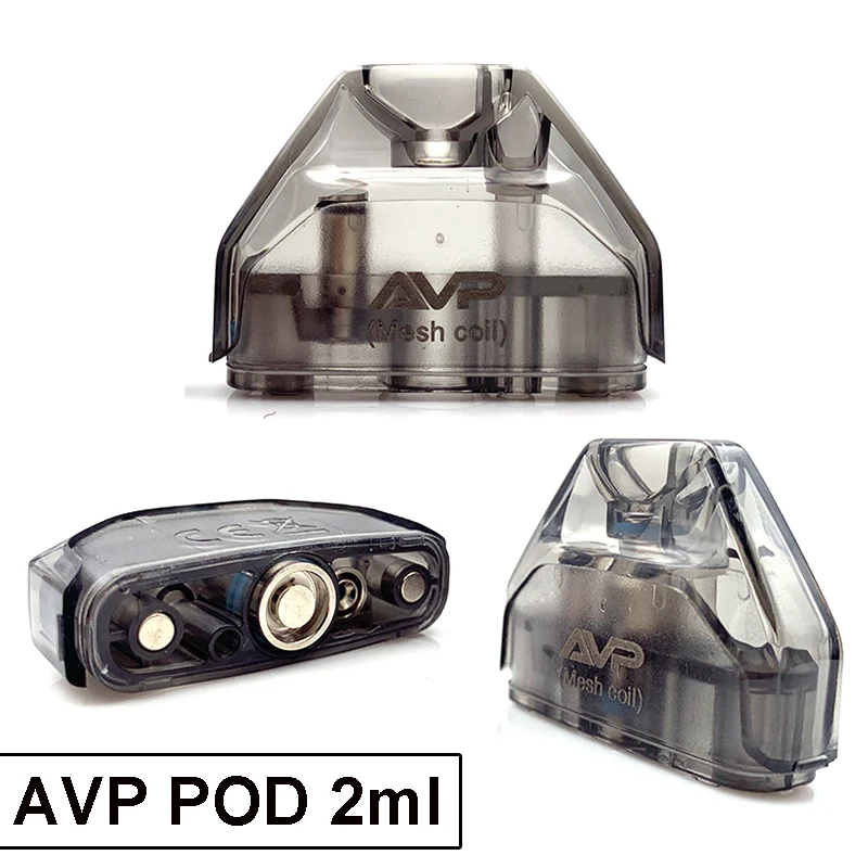 

Vmiss AVP Pod 2ml Vape Cartridge With 1.2ohm Cotton 1.3ohm ACC Ceramic 0.6ohm mesh Coil Electronic Cigarette Atomizer