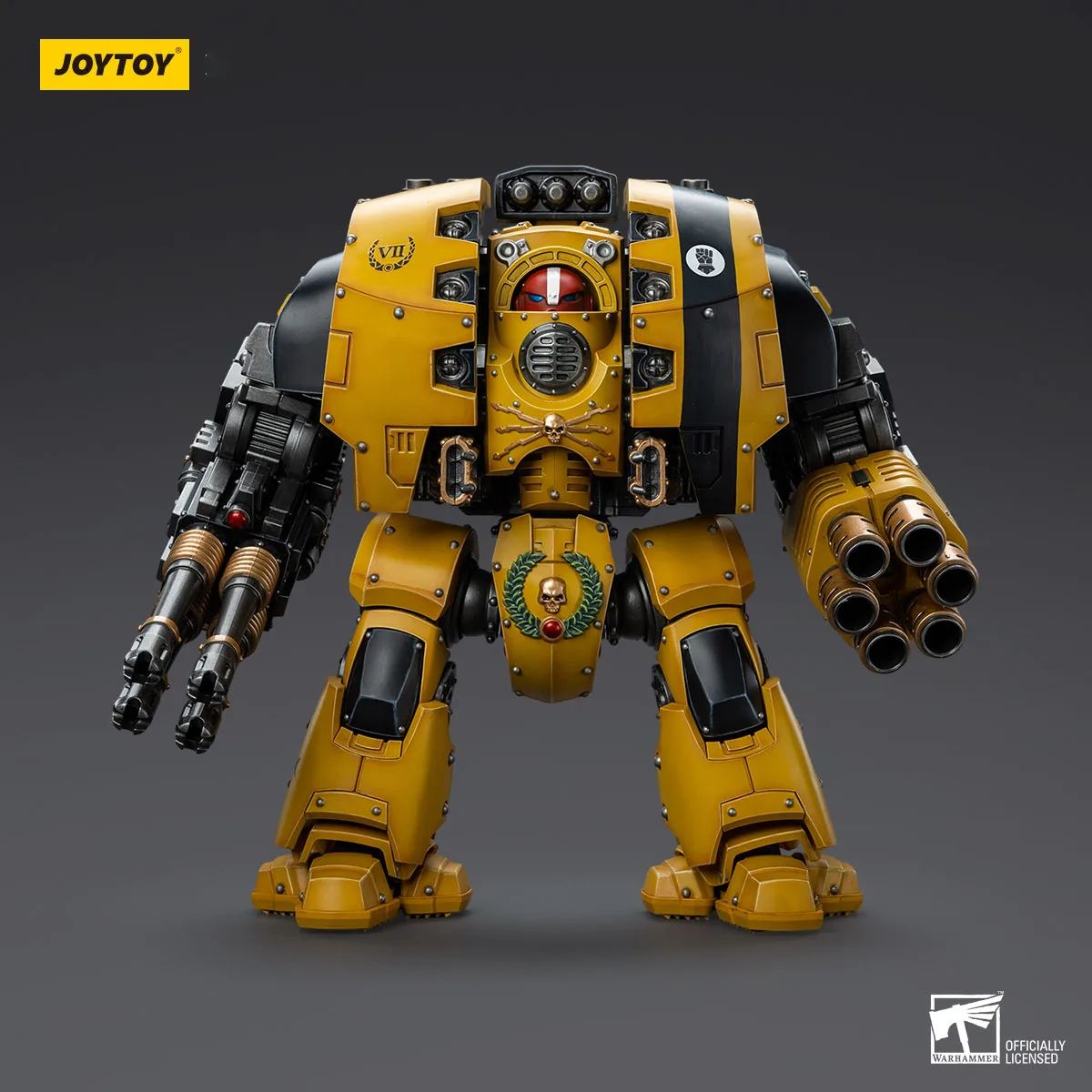В наличии JOYTOY 1/18 lmperial Fists Leviathan Dreadnought с Cyclonic Melta Lance и Storm Cannon Mecha Аниме Модель