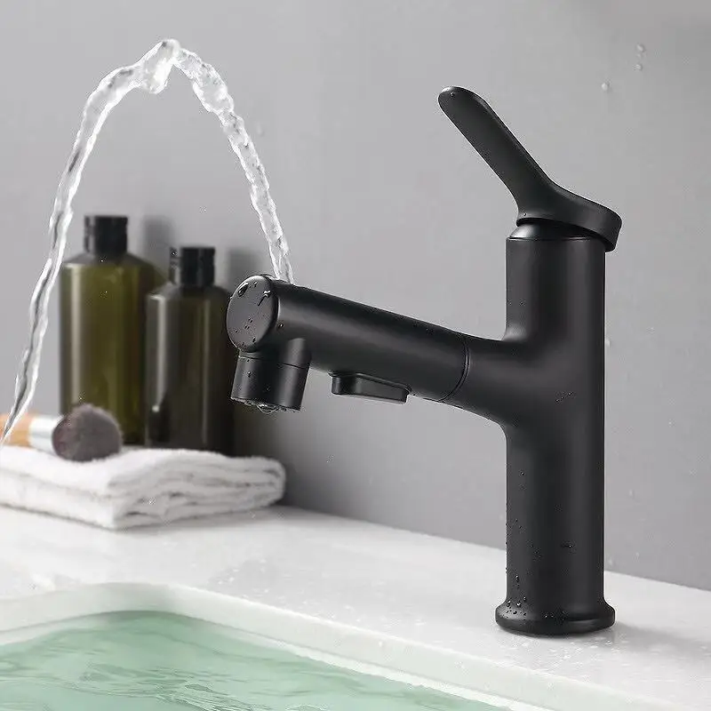 

Pull-out washbasin cold and hot water faucet bathroom washbasin basin multifunctional dual-use household shampoo