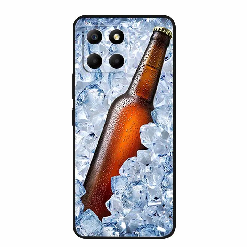 6 56 &quotдля Honor X5b Plus чехол для телефона модные фотографии черный силиконовый мягкий