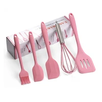 high quality silicone kitchenware set 5 piece silicone cooking kitchen utensil set