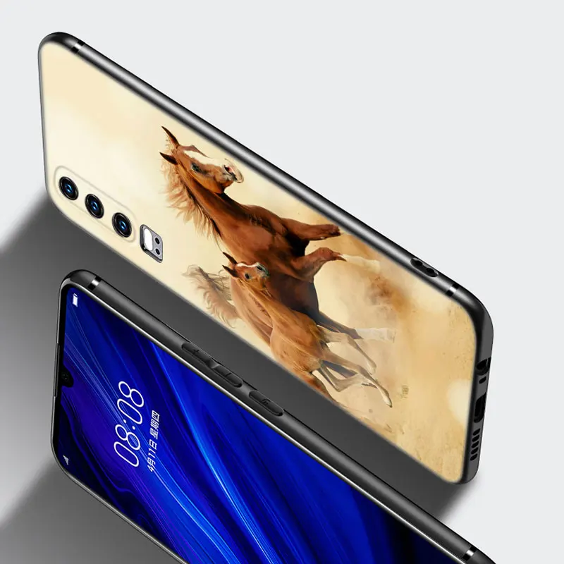 Runing чехол для телефона с изображением животного лошади Huawei P20 P30 P40 P50 P Smart Z S Pro P8 P9