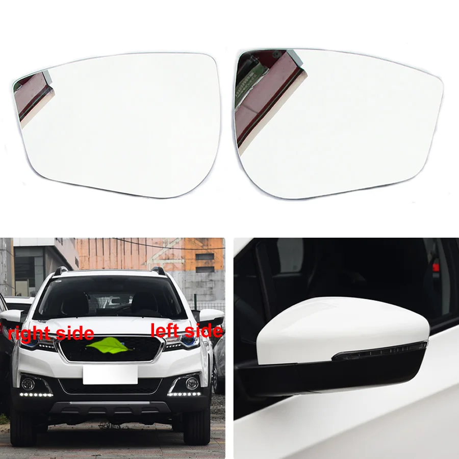 

For Great Wall Haval H1 Car Accessories Replacement Rearview Mirrors Glass Outside Door Side Mirror White Lens Square Buckle