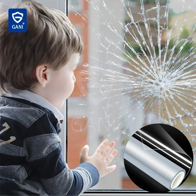 Защитная прозрачная пленка для окон водонепроницаемая оттенок стекла 2/4/8 мил