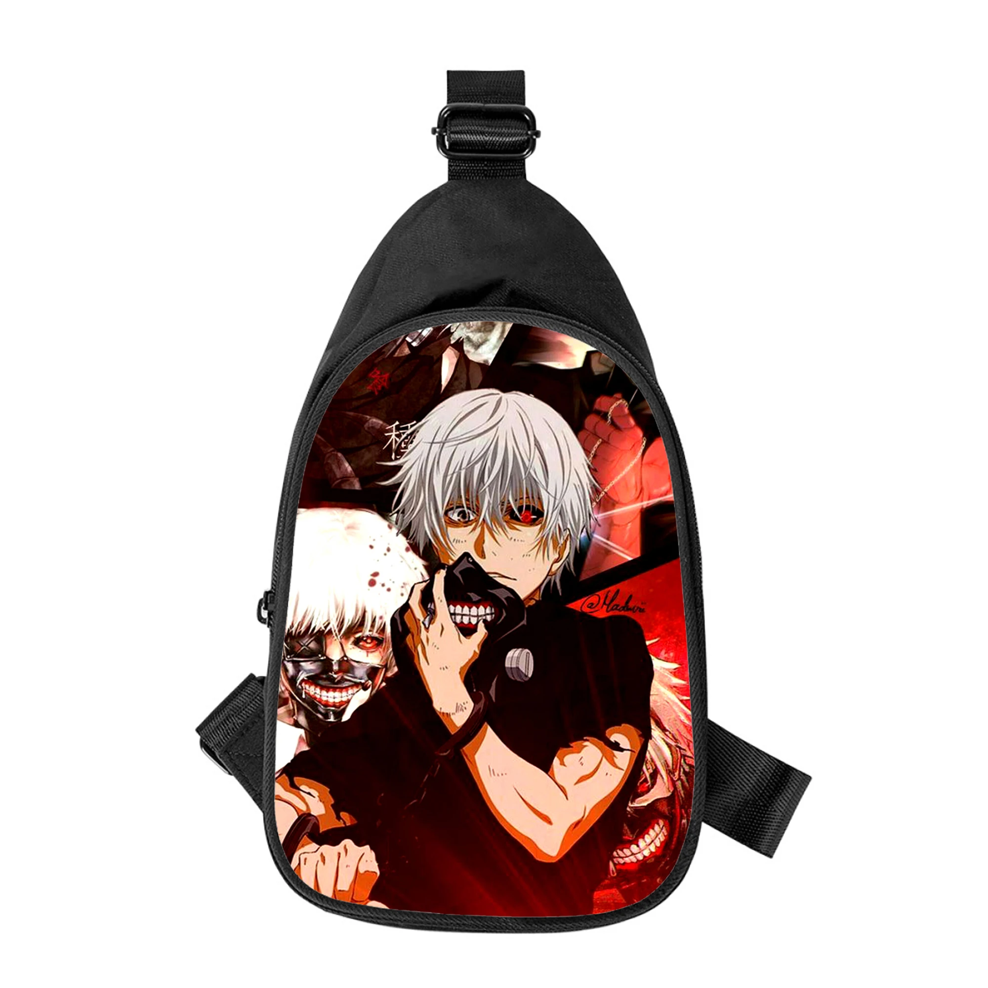 Anime Tokyo Ghouls 3D Print New Men Cross Chest Bag Diagonally Women Shoulder Bag Husband School Waist Pack Male chest pack