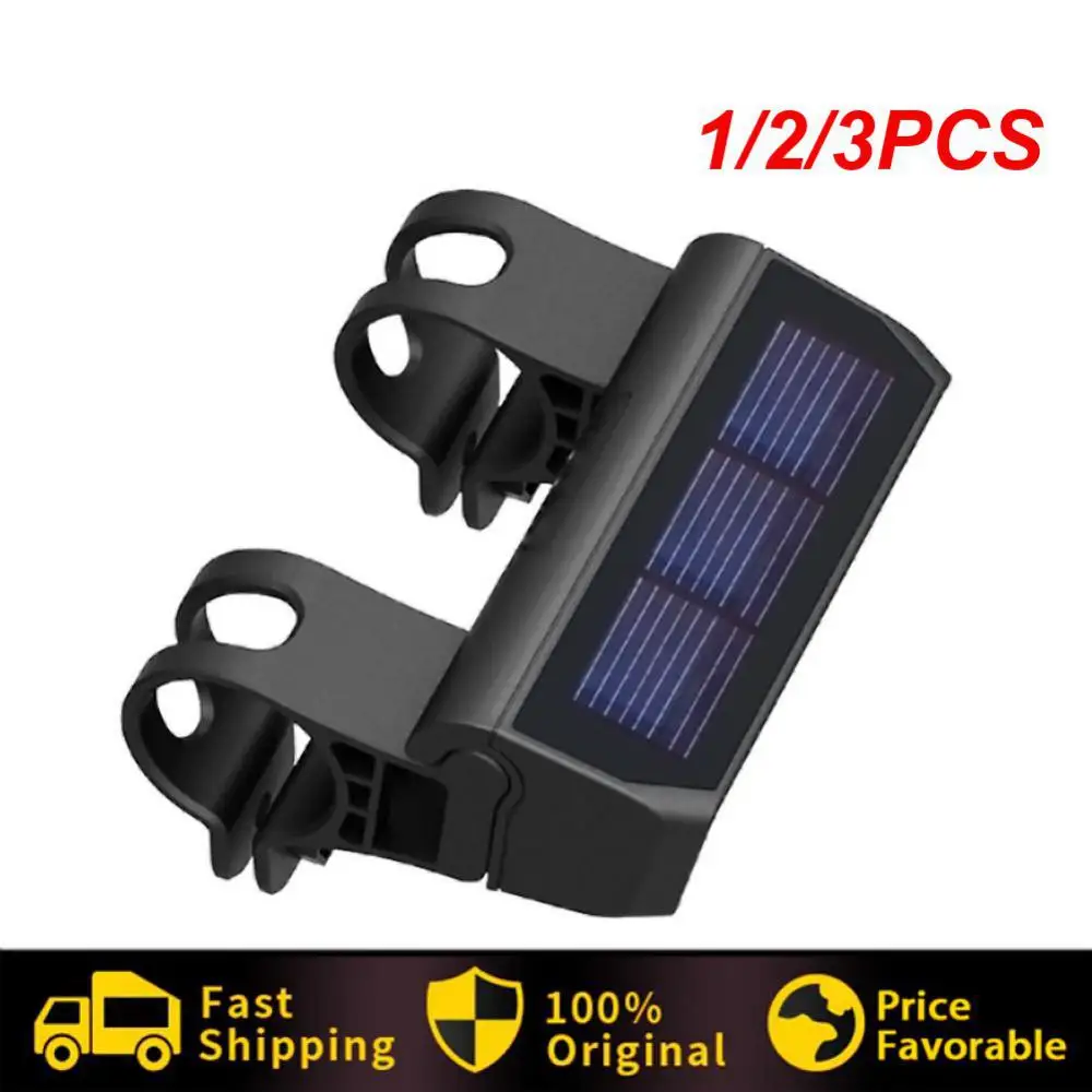 

1/2/3PCS PCycling Light Solar Energy Charging IPX6 Waterproof Intelligent Switch MTB Road Bike Headlight Cycling