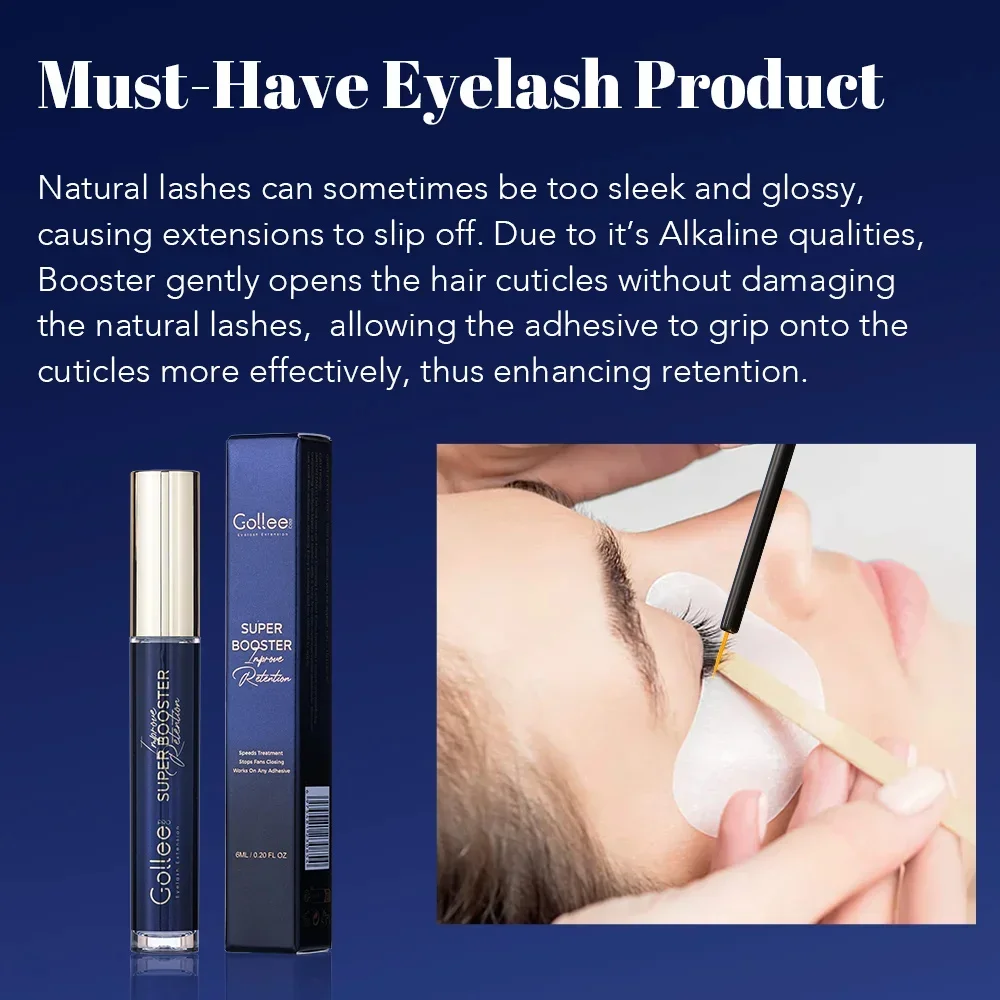 Gollee Glue Accelerator 6 мл Super Booster Help Bond Eyelash unimore 1s Клей для наращивания сухих ресниц 5