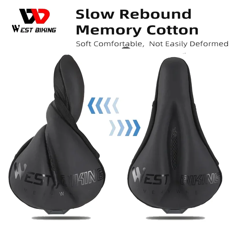 

Чехол на сиденье велосипеда WEST BIKING нескользящий, удобная водонепроницаемая кожаная Гелевая подушка из пены с эффектом памяти, для горных и шоссейных велосипедов