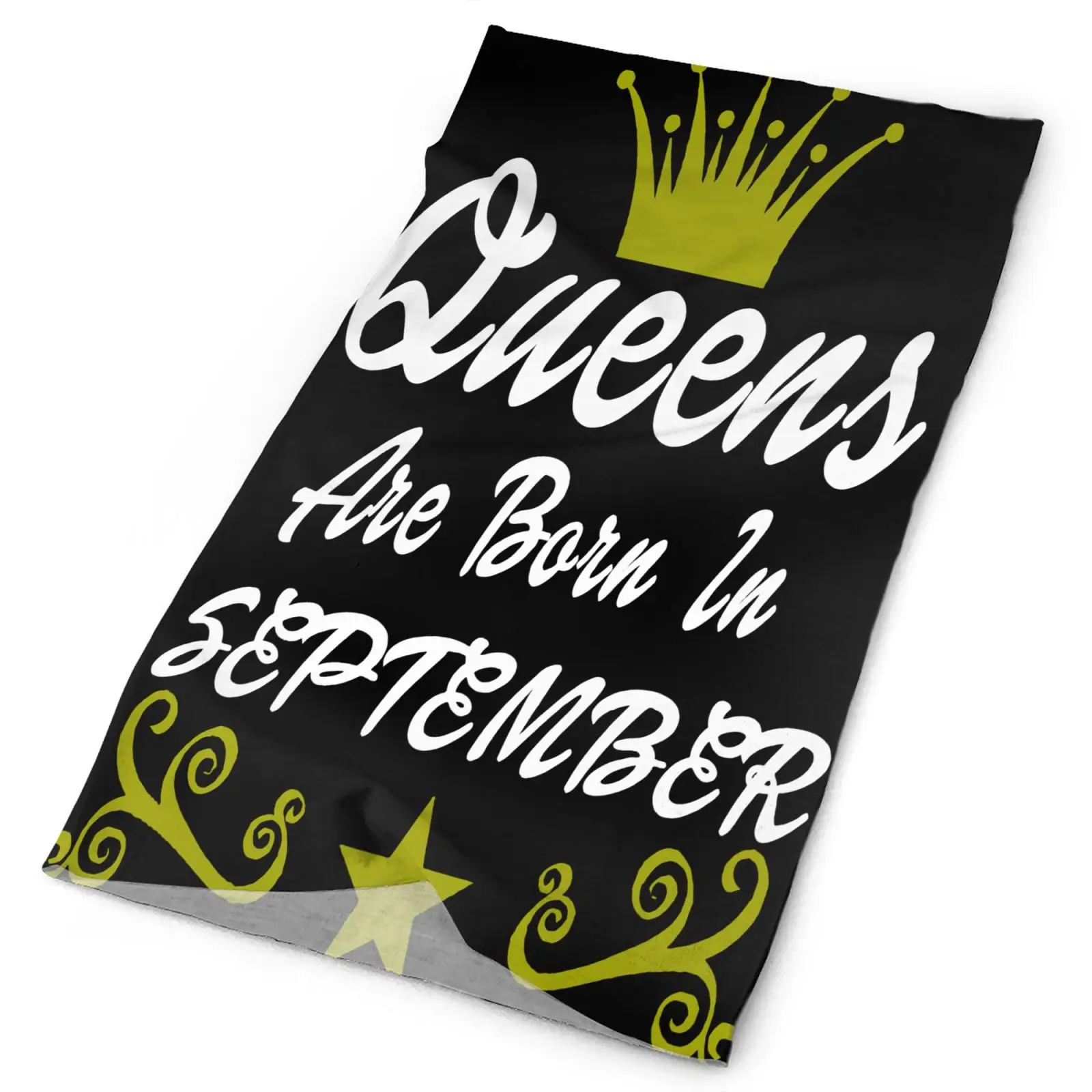 

Queens Are Born In September Wife Men's Bandana Men's Neckwarmer Skis Scarf Neck Warmer Man Ski Mask Fashion Bandanas Ski Mask