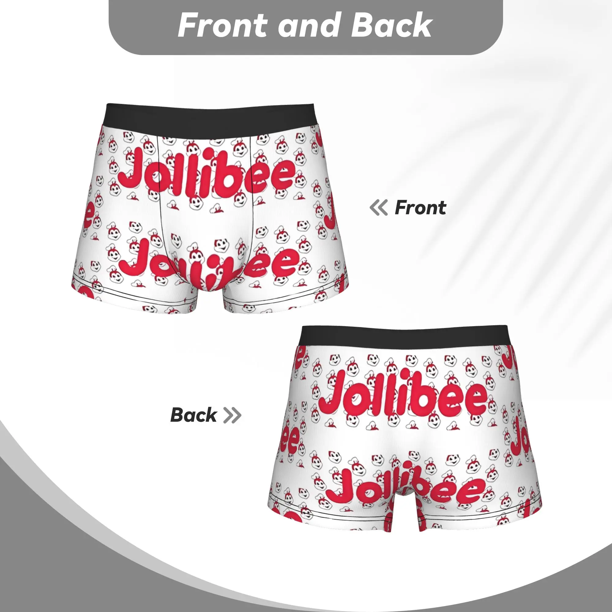 Фото Трусы-боксеры Jollibee Box Logo Bee BOGO J-Jollibee, дышащие, вентилируемые, мужские, шорты-боксеры №5