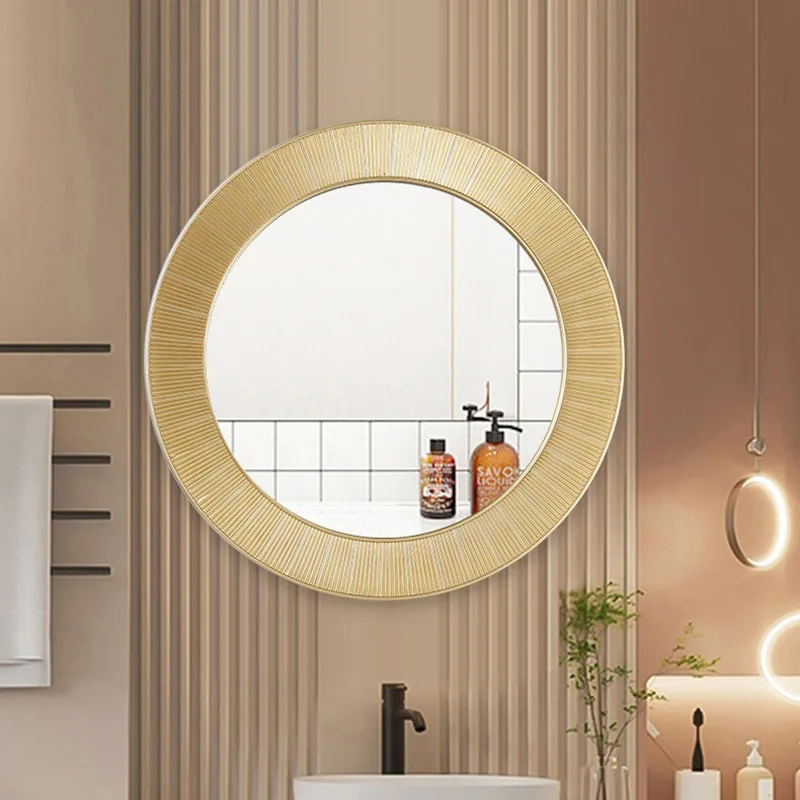 

Circle Vanity Hallway Round Decorative Mirror Makeup Shower Shaving Decorative Mirror Bathroom Specchio Home Styling YX50DM