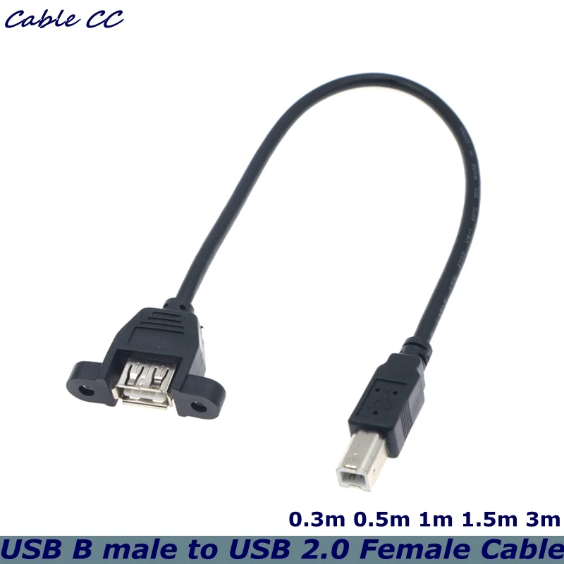 

Кабель-удлинитель для принтера, 30 см, USB 2,0 A