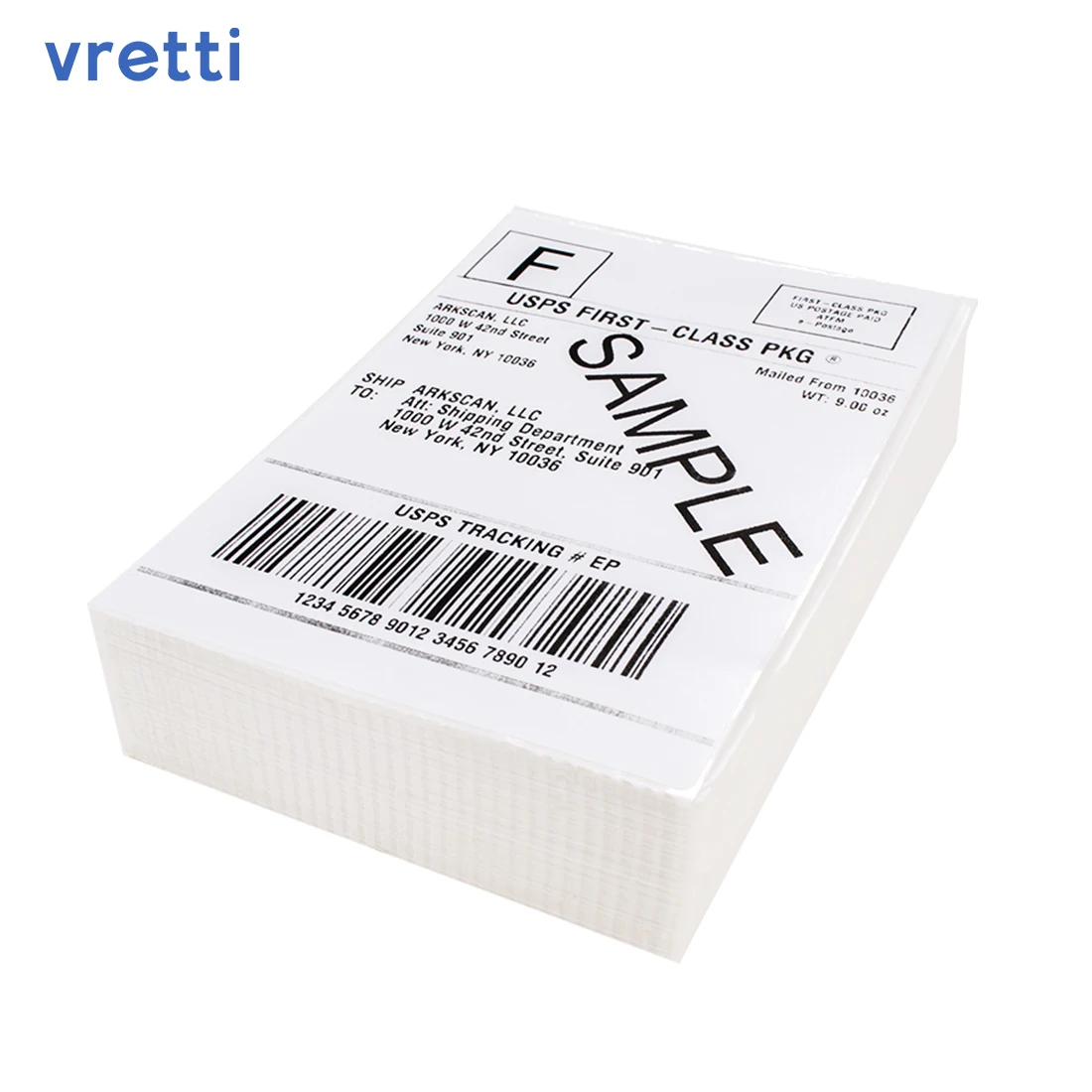 Термальная этикетка Vretti 4x 6 термальная для всех термопечатающих штрих-кодов 108 мм