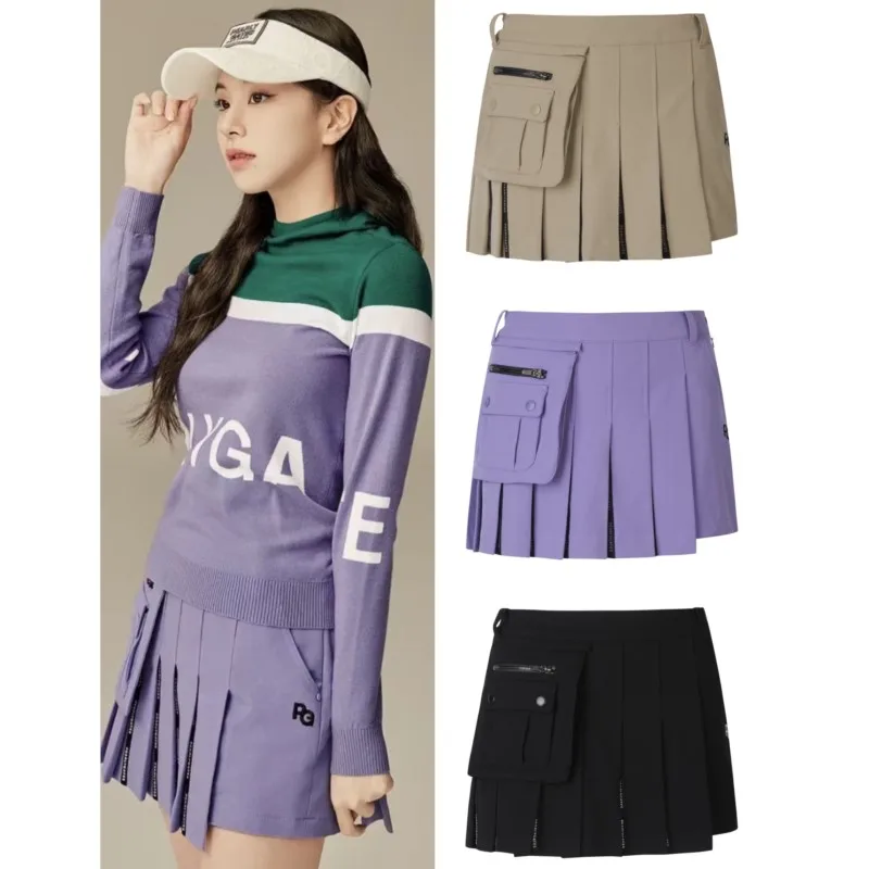 

2022 New Women's Golf Winter Thickened Warm Short Skirt with Pockets