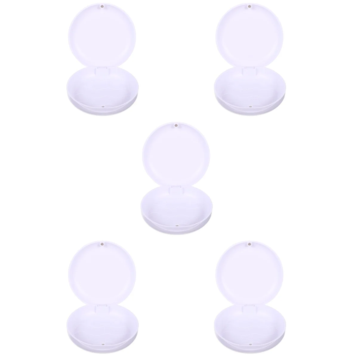 

5pcs Outdoor Dentures Storage Box Tooth Socket Plastic Case Mouth Guard Container