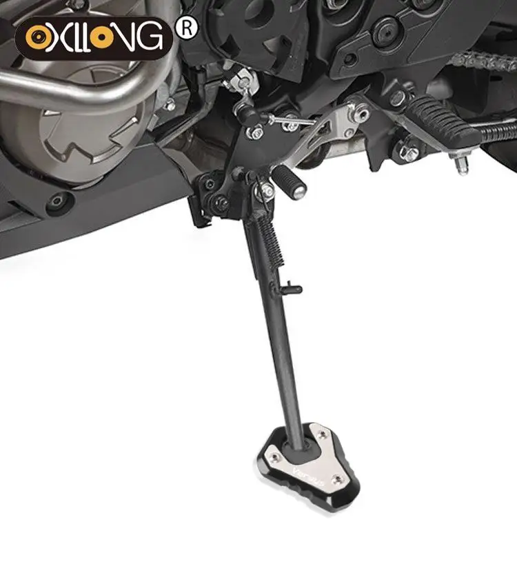 

Motorcycle Kickstand Foot Side Stand Extension Pad Support Plate Enlarge FOR Kawasaki Versys 1000 2016 2017 2018 2019 2020 2021