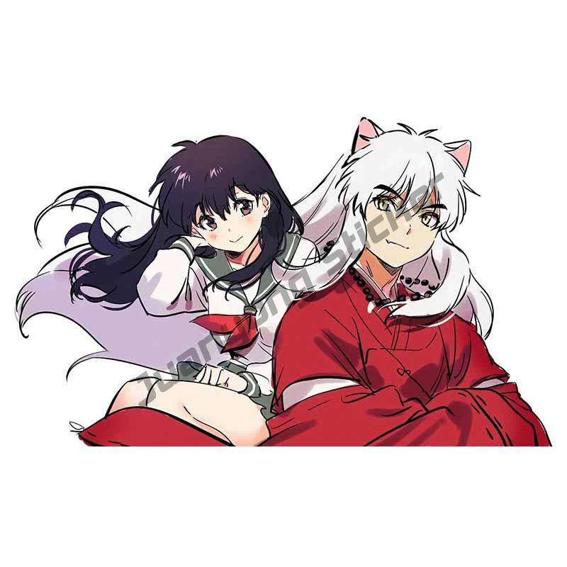 

Cartoon Inuyasha Higurashi Kagome Car Stickers for Bumper Camper Windshield Decal Guitar Motorcycle Vinyl Fine Decor PVC13x8cm