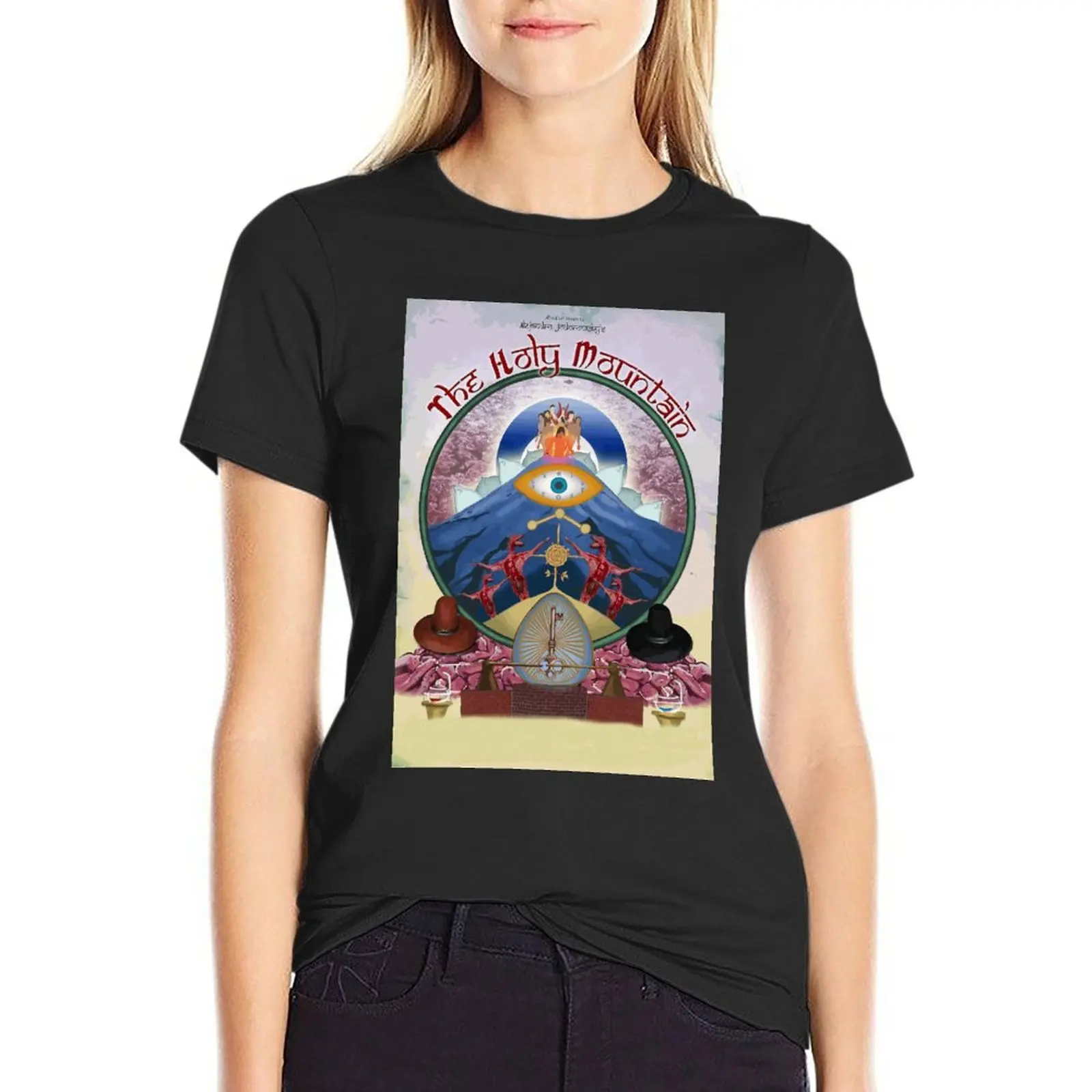 

The Holy Mountain 1973 Jodorowsky Film Oversized T-Shirts For Women'S Clothes 100% Cotton Streetwear Large Size Top Tee