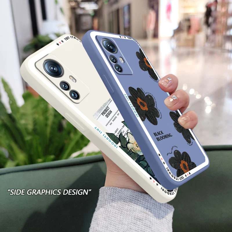 

Flower Luxury Scene Art Cute Liquid Rope Phone Case For Xiaomi Mi 12S 12X 12T 12 11i 11T 11 10 10S 10T Pro Lite Ultra 5G Cover