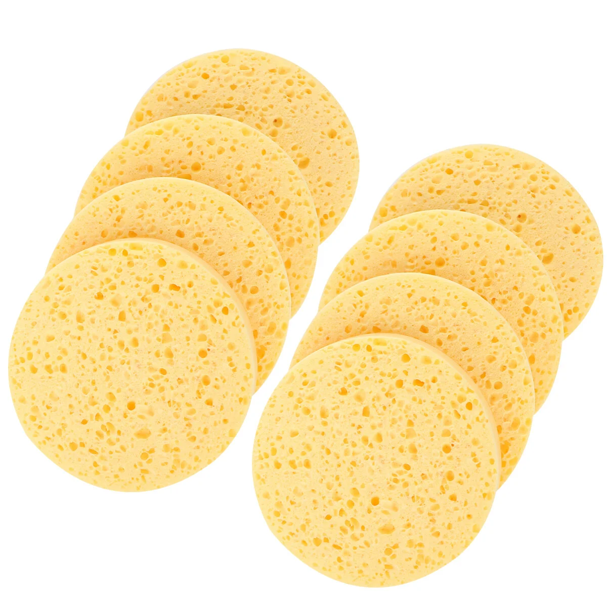

50 Pcs Natural Wood Pulp Sponge Cellulose Compress Puff Facial Washing Sponge Face Care Cleansing Makeup Remover Tools
