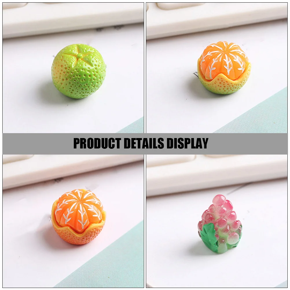 25 шт. эмуляционные фруктовые игрушки декор изделия из смолы украшения подвески