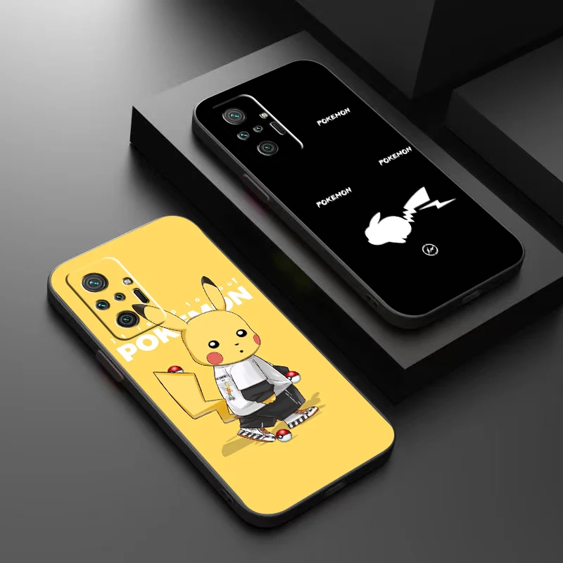 

Cartoon Pokémon Phone Case For Xiaomi Redmi 7 8 7A 8A 9 9i 9AT 9T 9A 9C Note 7 8 2021 8T 8 Pro Back Black Coque Carcasa