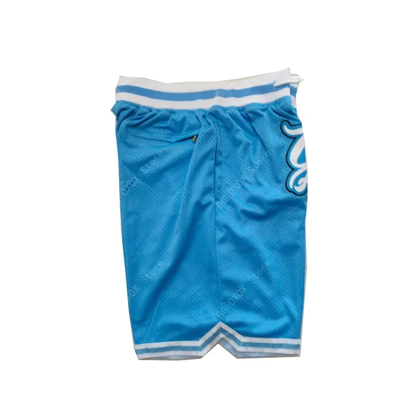 BG Basketball shorts Carolina blue Embroidery sewing Zip pocket outdoor sport big size various styles sandbeach shorts baby blue