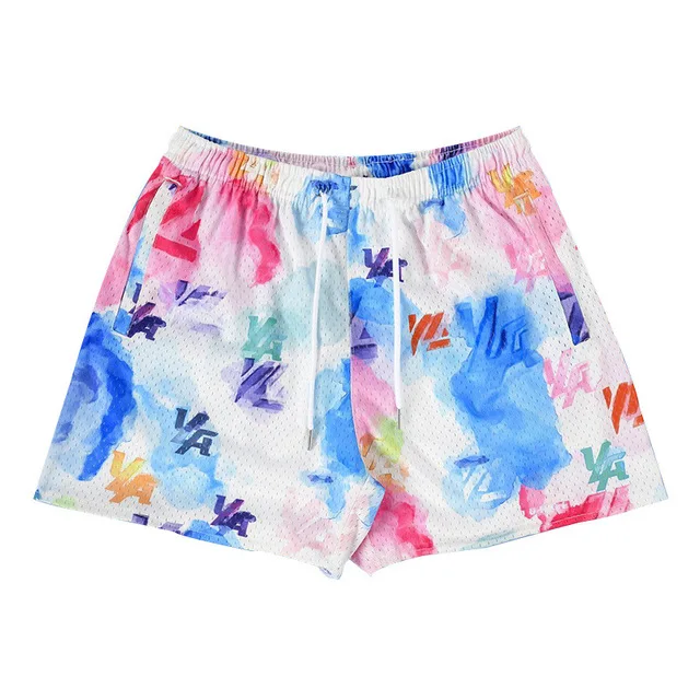 

2022 Summer New Men Casual Shorts Men Women Classic GYM Basketball Workout Mesh Shorts Running Shorts Mesh Breathable Men Shorts
