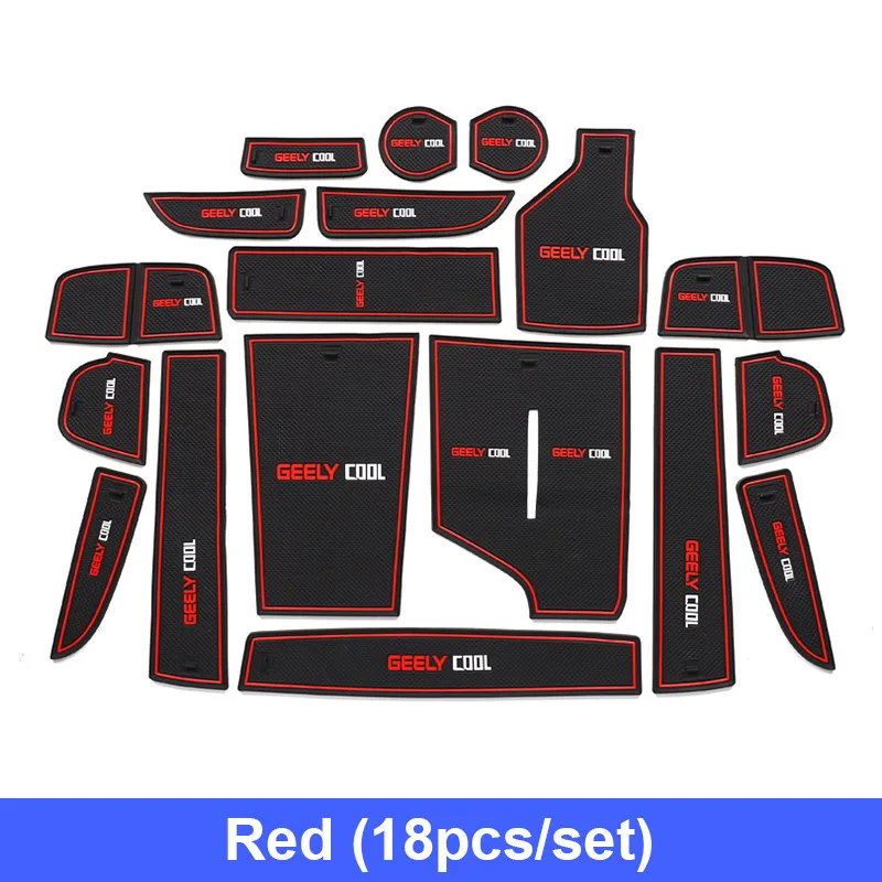 

Автомобильный Прорезыватель для двери, Прорезыватель для чашки, резиновый противоскользящий защитный коврик, детали для нового Geely Coolray 2023-2024, аксессуары для украшения интерьера