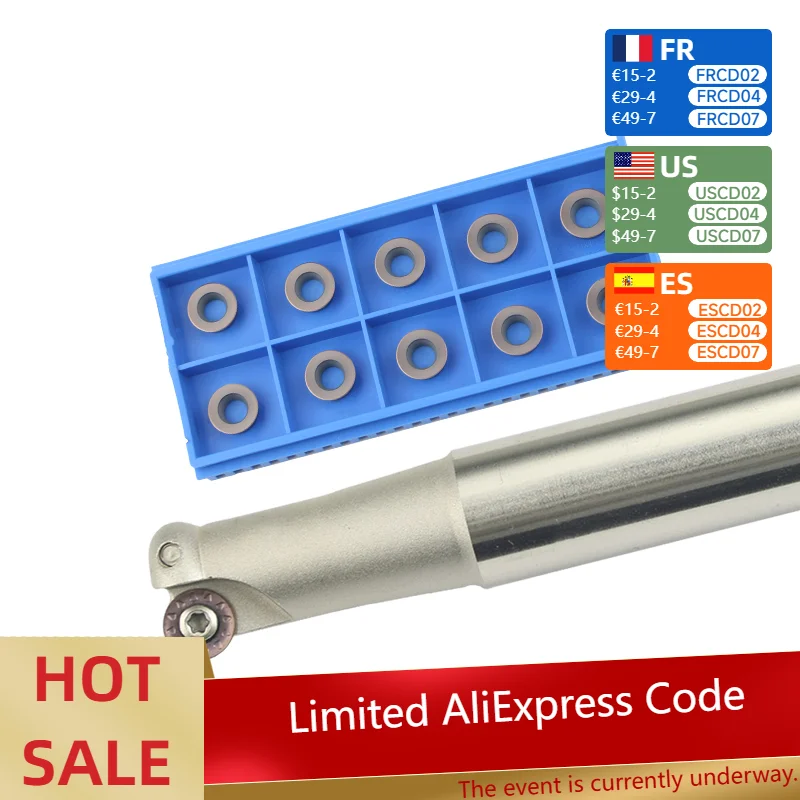 

KEENCUTEER фреза EMR 4R/EMR 5R 120-400 мм для твердосплавной вставки RPMT08T2 RPMT1003