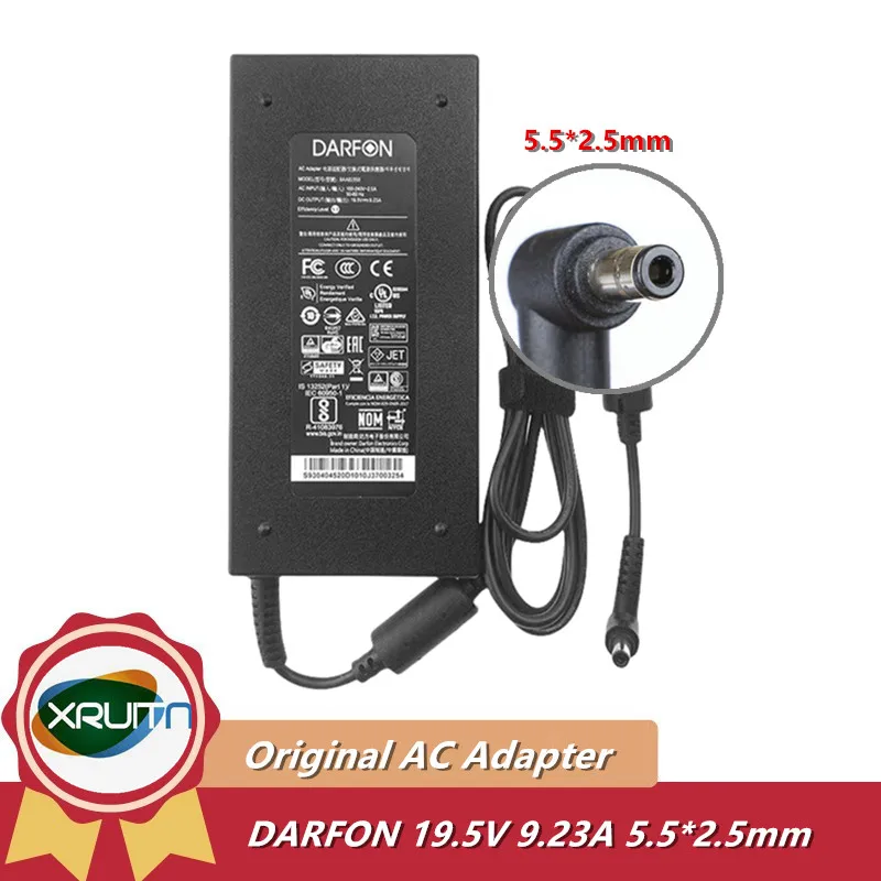 

Оригинальное зарядное устройство DARFON BAA81950, 19,5 в, 180 А, 5,5 Вт, 2,5 x мм, адаптер переменного тока для MSI GE63VR GS73VR GF65 GF75 GS63 GS65, источник питания