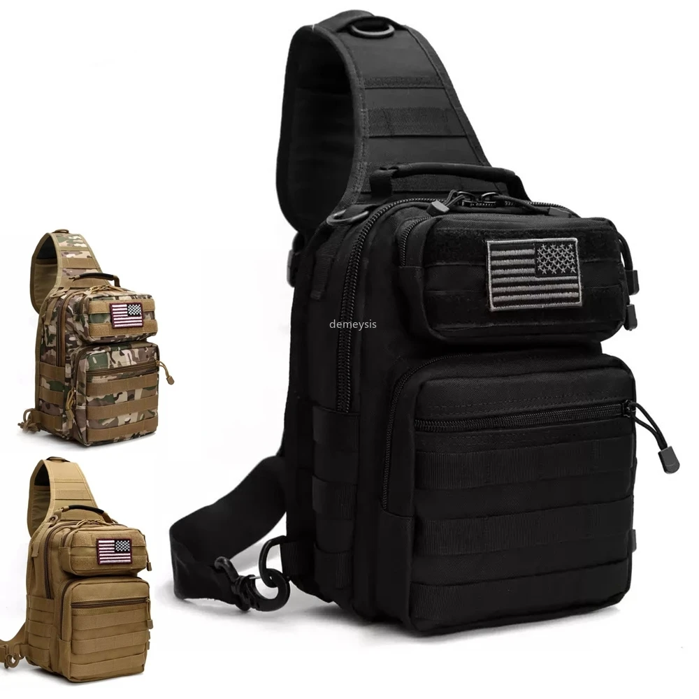Military Tactical Chest Bag Single Shoulder Messenger Bags O