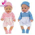 Пижамный комплект с одеждой для кукол 38 см, подходит для 17 комбинезонов для кукол-малышей, Подарочная игрушка для маленьких девочек