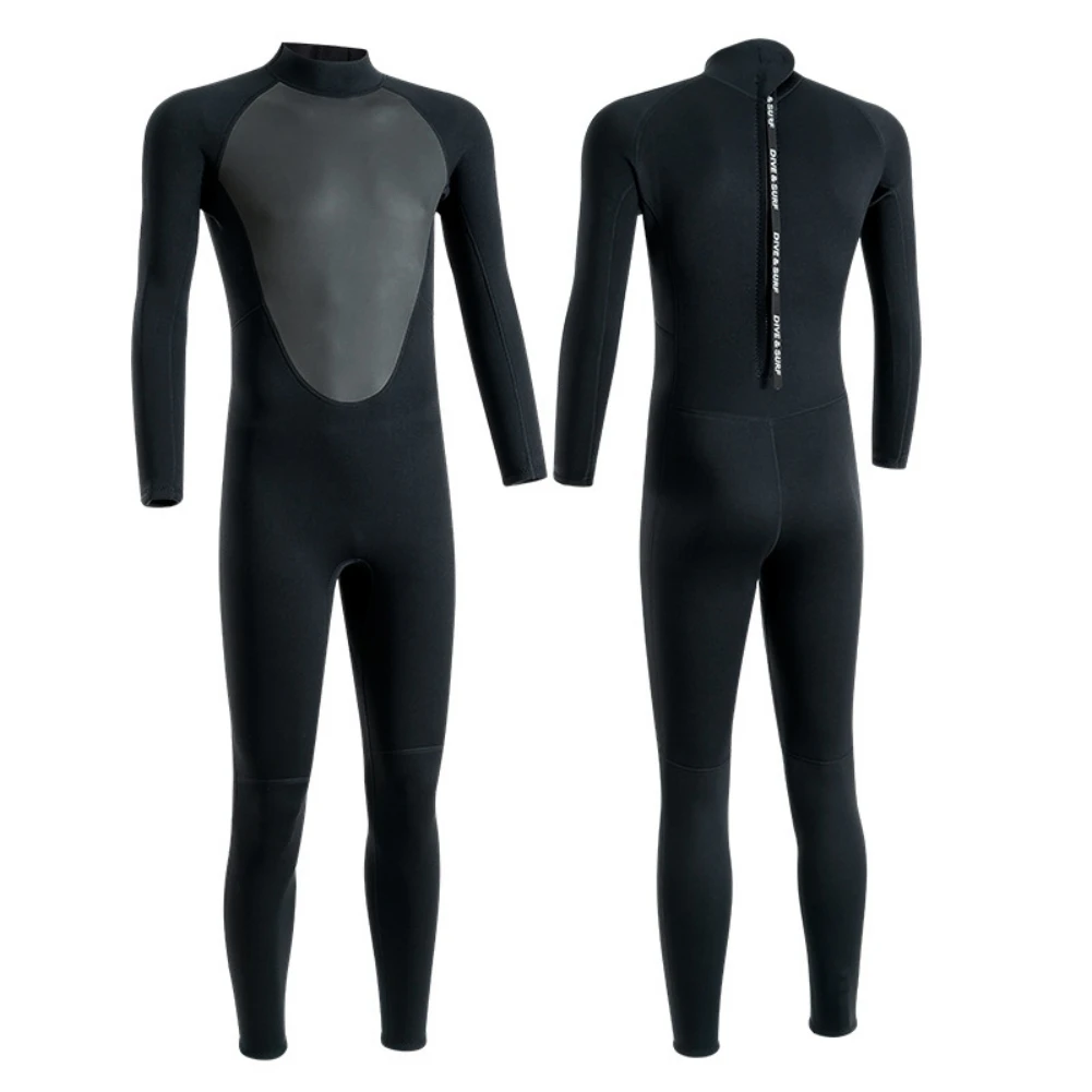 Men's Winter Warm Cold Protection 3mm Wetsuit Swimming One-piece Snorkeling Thermal Diving Suits