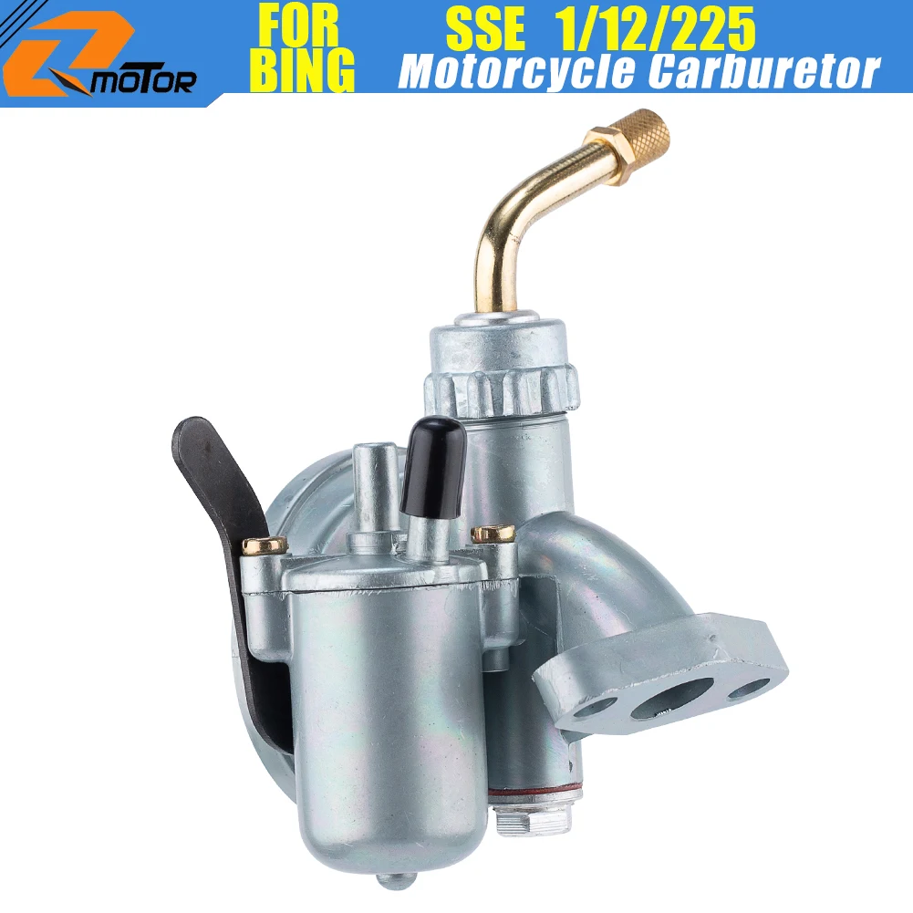 

Карбюратор ручной 12 мм для Bing Type SSE 1/12/225, ручной дроссель для мопедов, мопедов, скутеров, Puch MS SDP MV MSV VS DS VZ3 50cc Mofa