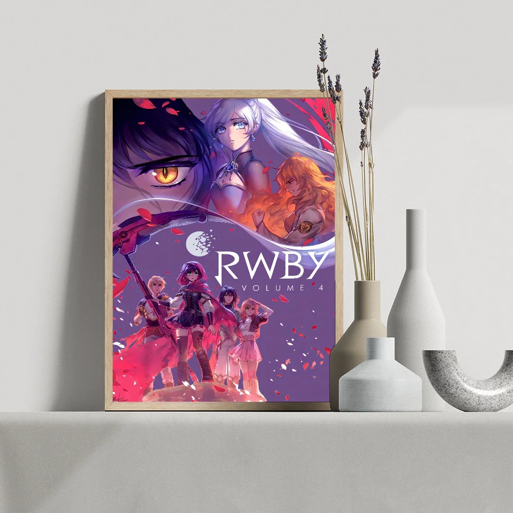 Милый Ретро-стиль R-RWBY Пленочный Постер Клейкая Настенная Художественная
