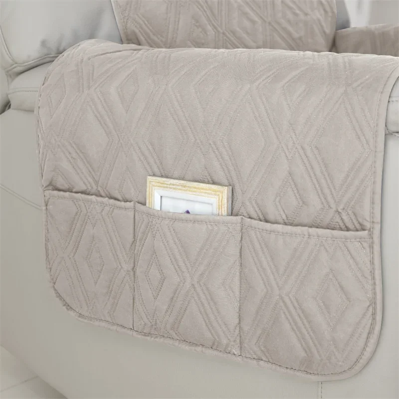 1-местный стеганый чехол для дивана с откидной спинкой водоотталкивающий стула