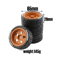 for 110 ken block rv rally 1965 ford mustang rc car tires 65mm wheel rim high grip rubber tyres model car modification part
