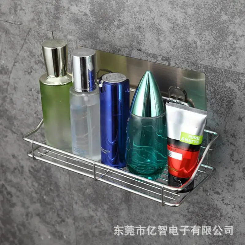 

Storage rack, stainless steel, non-impact storage rack for kitchen, bathroom, wall