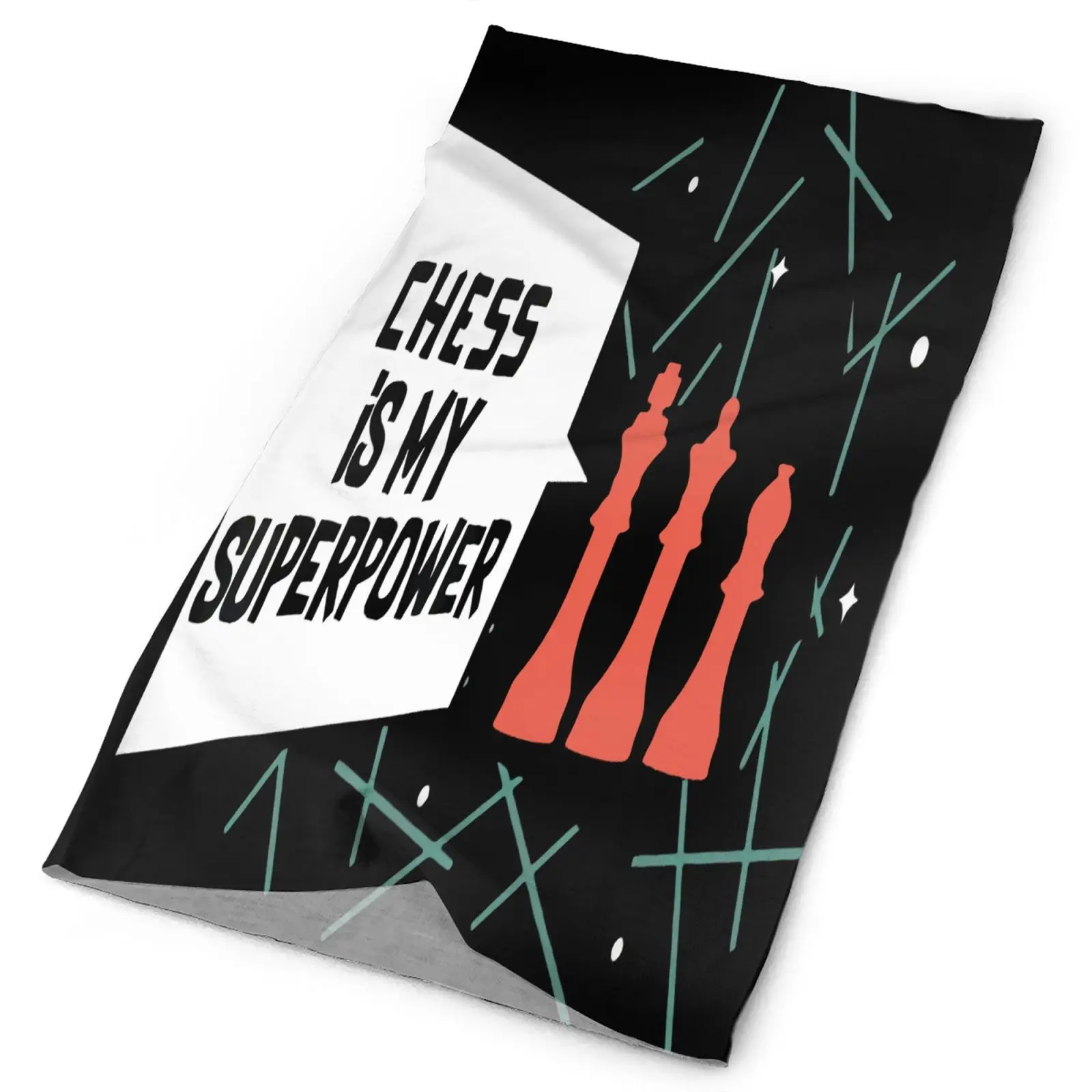 

Chess Is My Superpower Chess Behind Men's Bandana Tactical Equipment Skis Scarf Tissue Tourism Multicam Tactical Mask Military