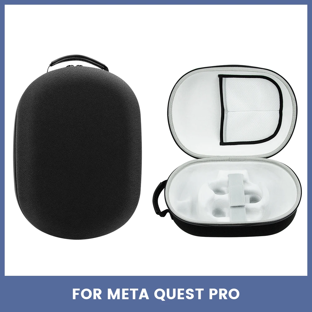 

Жесткая Сумка для хранения EVA для Quest Pro, защитный чехол для VR-гарнитуры, переносной чехол для Meta Quest Pro, аксессуары виртуальной реальности