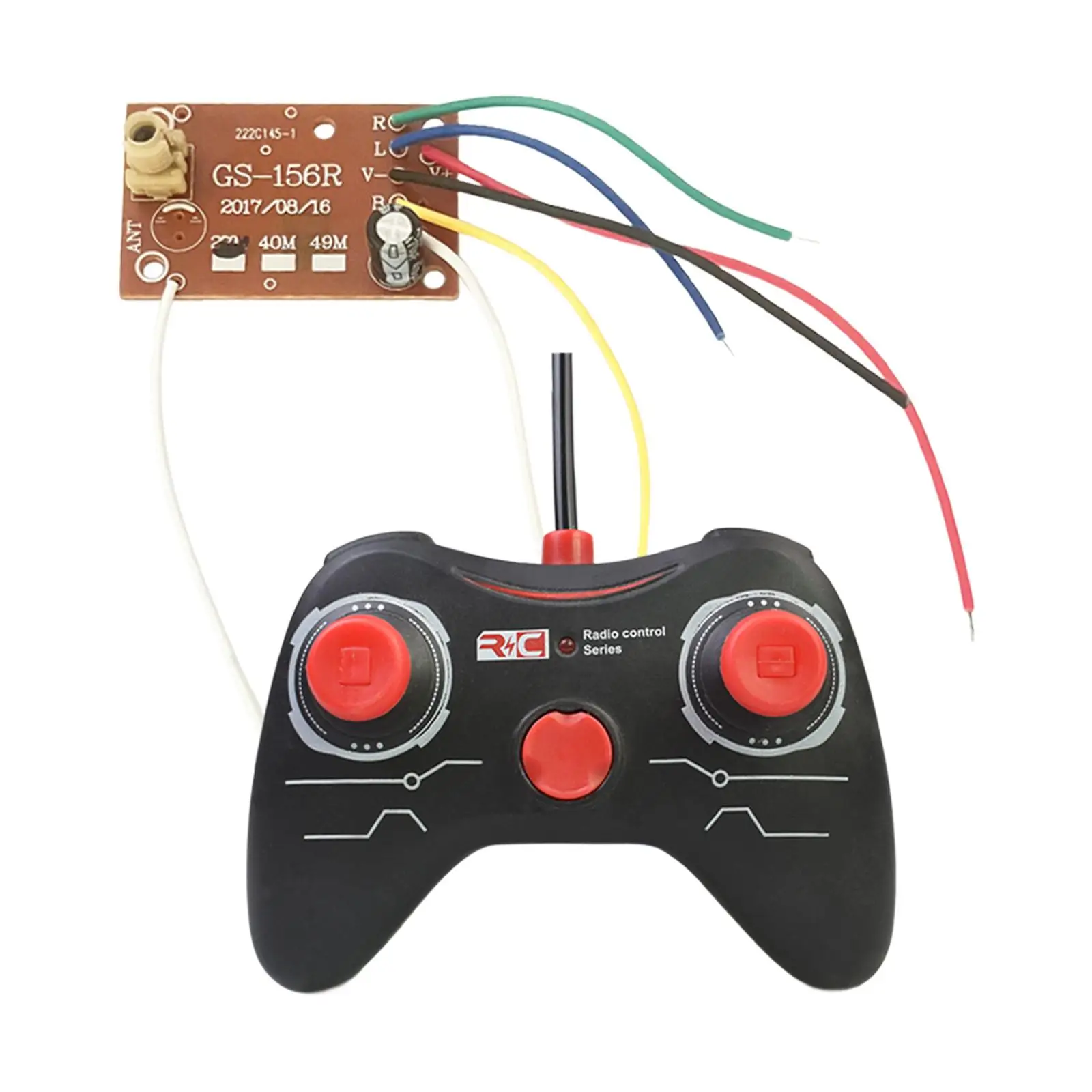 

RC Remote with Receiver Board 27MHz for RC Car Parts Replacement